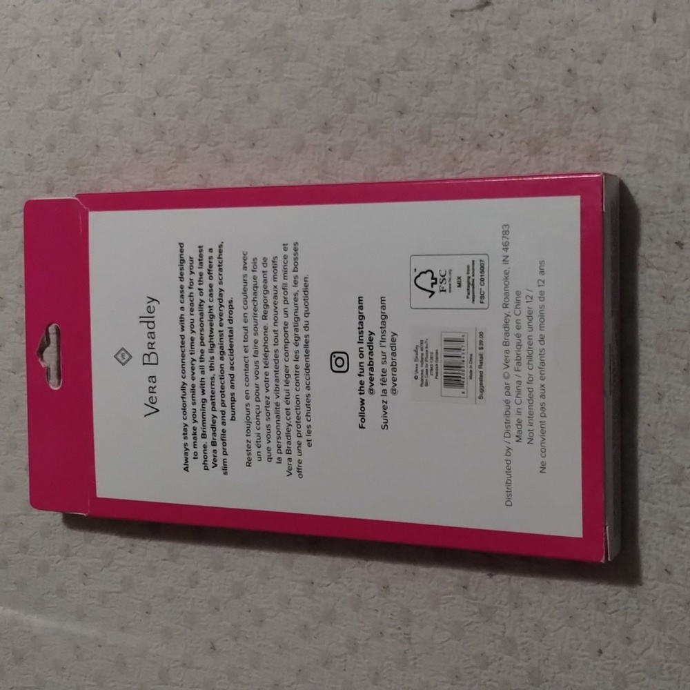 NIB Vera Bradley iphone 6+/7+ phone case - Picture 4 of 5